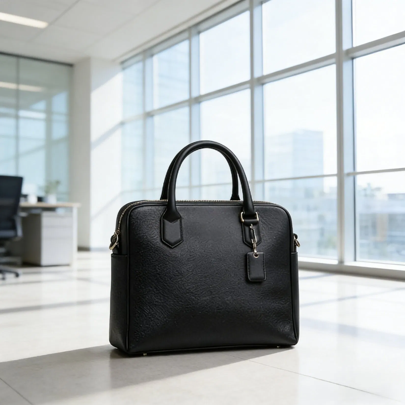 Durable Premium PU Leather Briefcase for Business and Daily Use