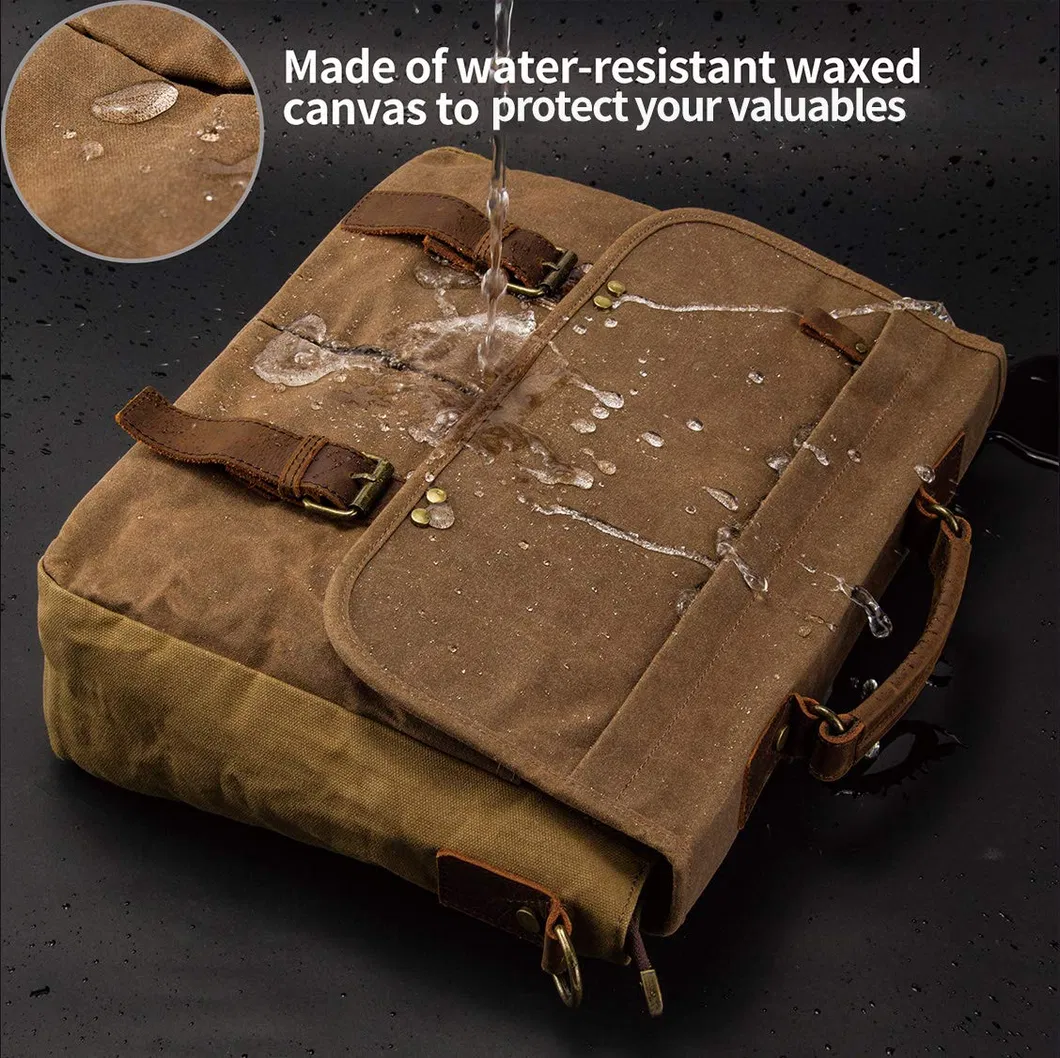 Leather Business Bag Back