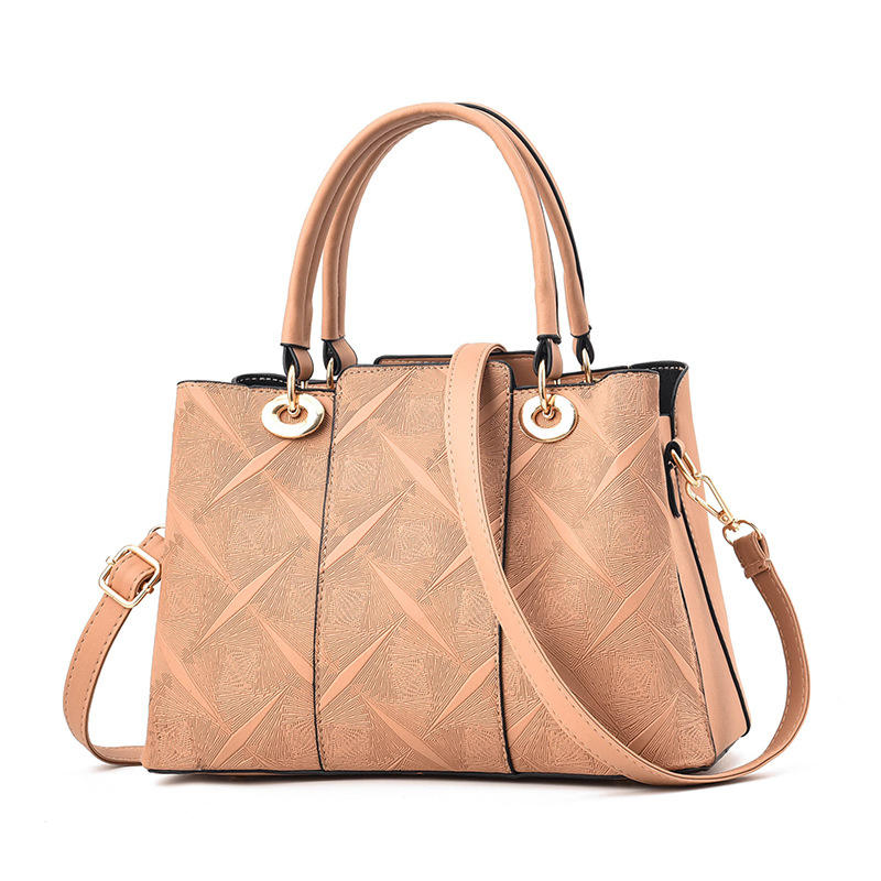 Five Colors Portable Leather Embossed Women Handbag