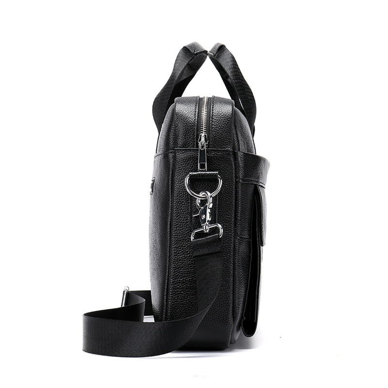 Classic Business Real Cow Leather Men Tote Bag Genuine Leather Briefcase Men Bag