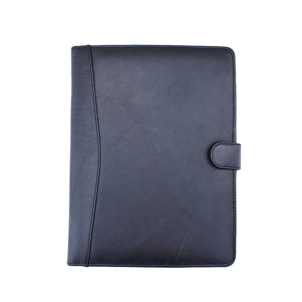 Men Full Grain Leather Resume Folder Interview Folio Padfolio Portfolio