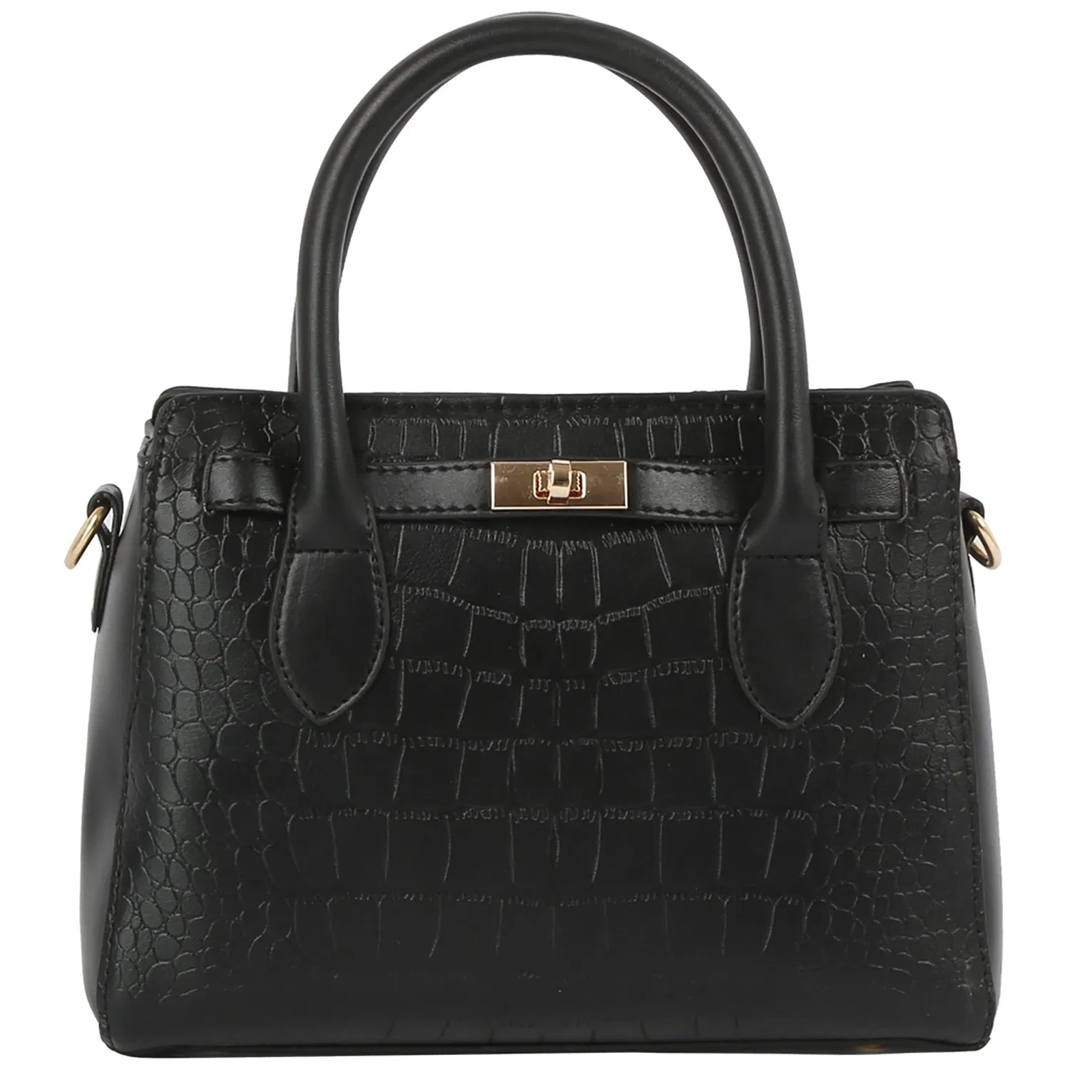 Wholesale High Quality Ladies Bag Crocodile Pattern Leather Ladies Hand Bag Embossed Croc Top Handle Satchel
