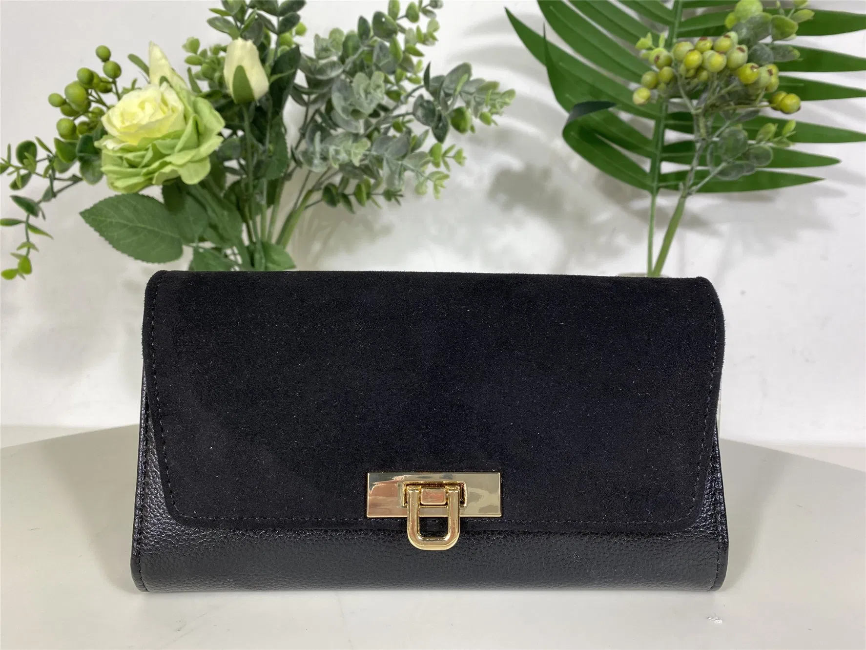 2023 Fashion Long Women PU Leather Wallet Woman Clutch Wallet Ladies Purse for Women Wholesale