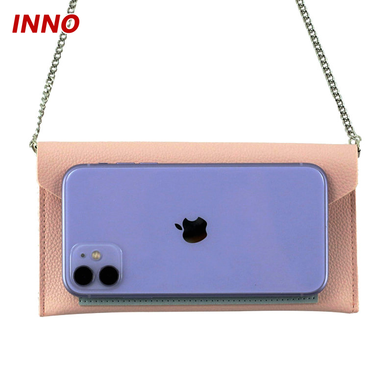 Inno-R011 Wholesale PU Leather Wallet Phone Purse Single Shoulder Handbag Mini Crossbody Bags for Girls Custom Logo Eco-Friendly