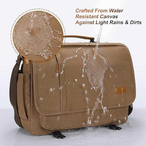 Stylish and Functional Business Briefcase with Heavy-Duty Zippers