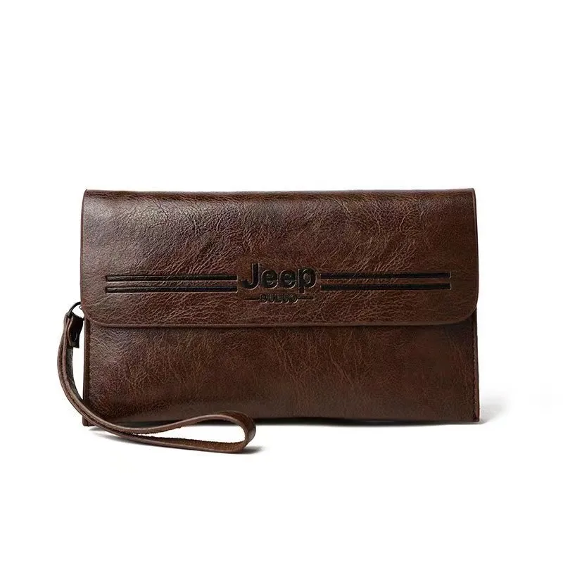 Factory Wholesale PU Leather Clutch Purse for Men