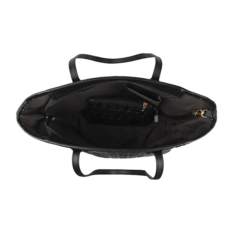 Leather Embossed Skull Handbag View 4