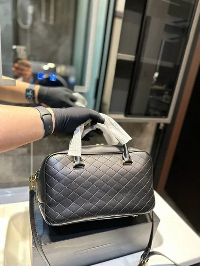 Women's Bag Sheepskin Boston Bowling Bag Handbag Messenger Bag Commuter Shoulder Bag Large Capacity Pillow Bag