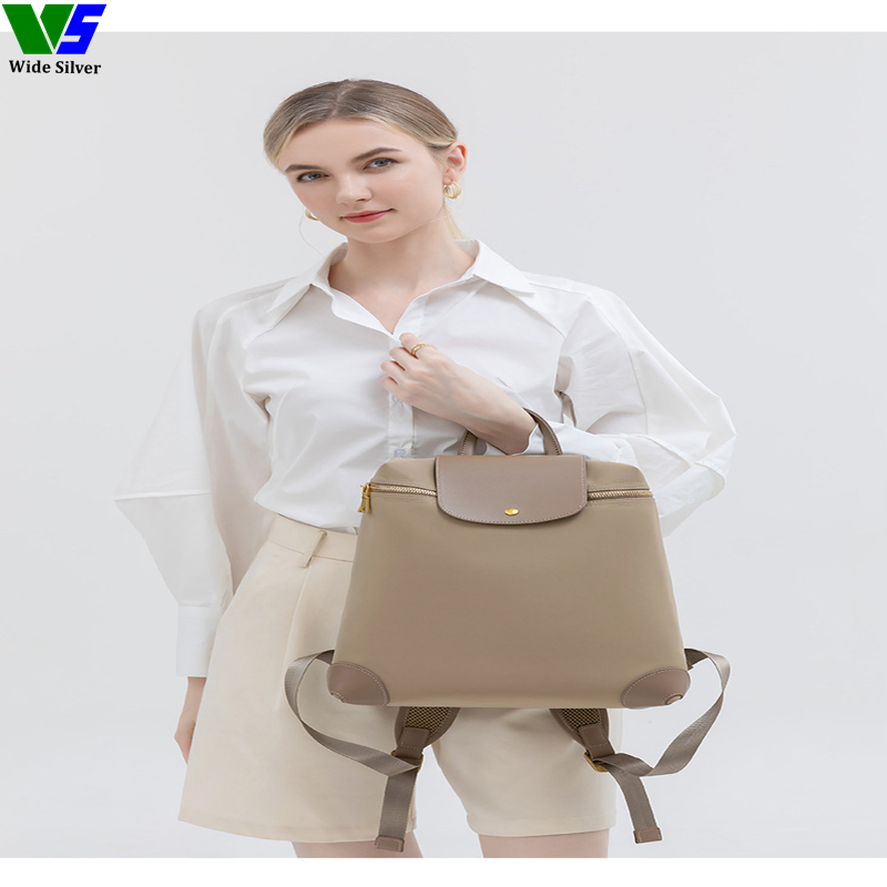 Wide Silver Favourite Stylish Casual Vegan Leather Backpacks for Woman 2024