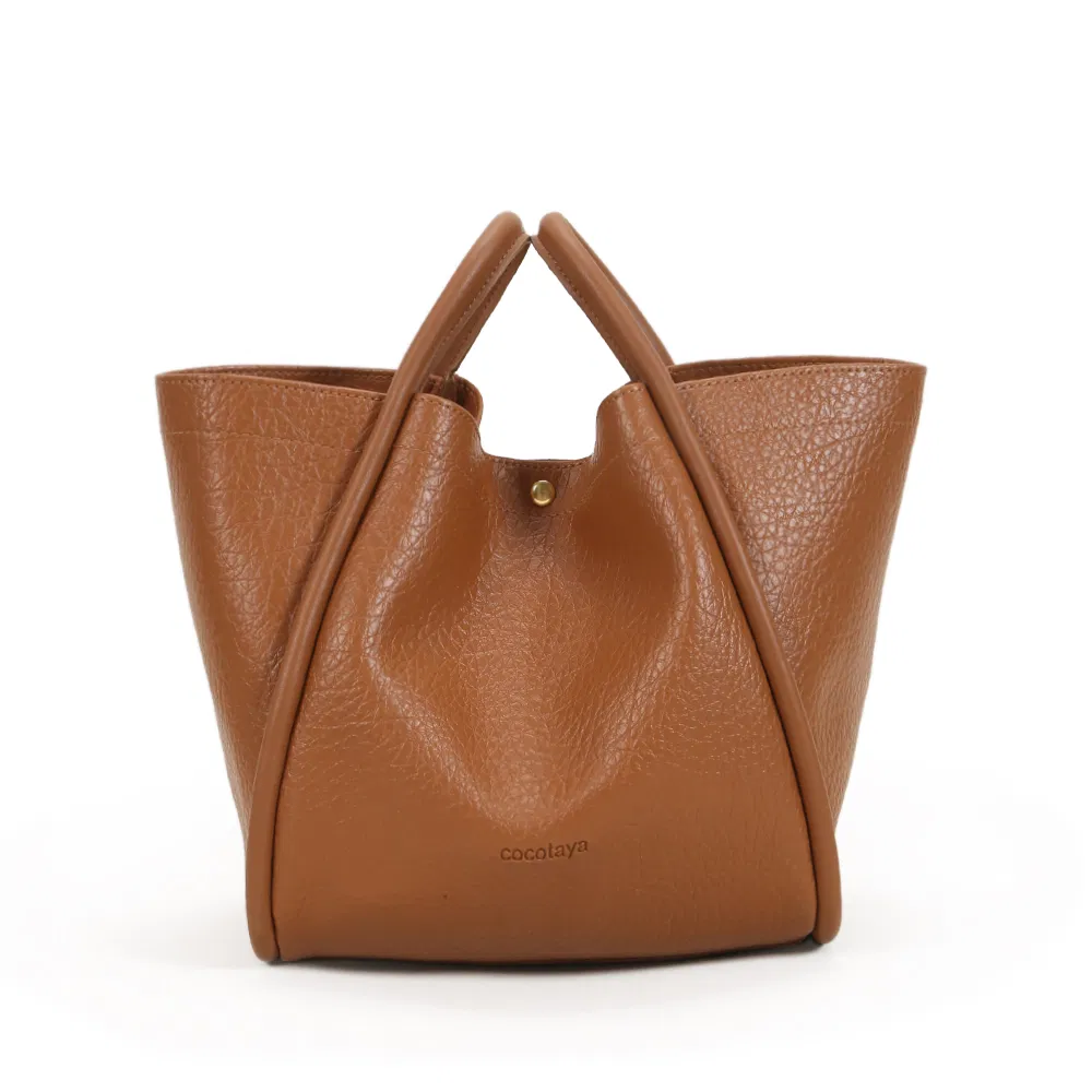 Fashionable Design Large Capacity Soft Leather Women's Casual Shoulder Handbag Tote Bag