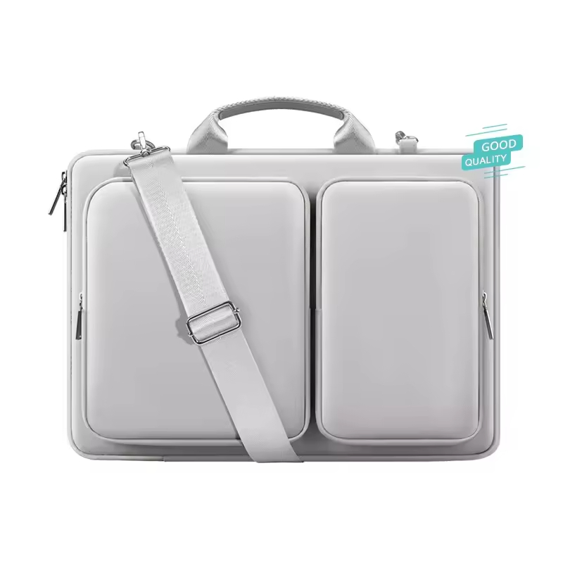 13-Inch Business EVA Computer Case with Durable Leather Polyester Laptop Bag
