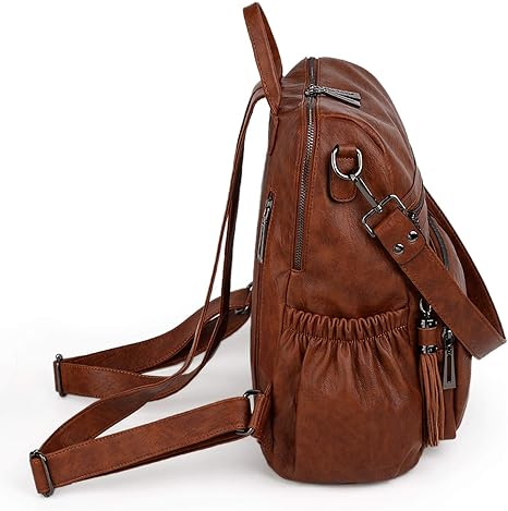 Women Backpack Purse Leather Vegan Travel Shoulder Bag