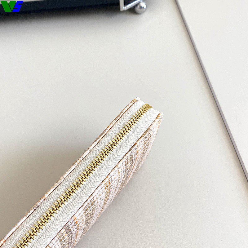 Wide Silver Rushed Casual Ladies Wallets and Purses Women Zipper 2023