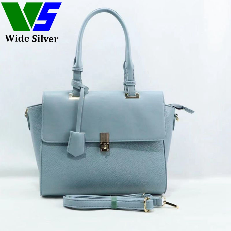 Wide Sliver New Arrival Branded High Quality Embossed Classy PU Leather Handbag
