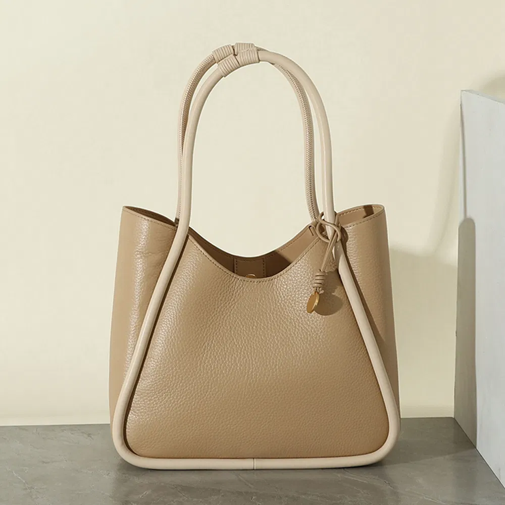 Lady Togo Genuine Cow Leather Fashion Tote Bag