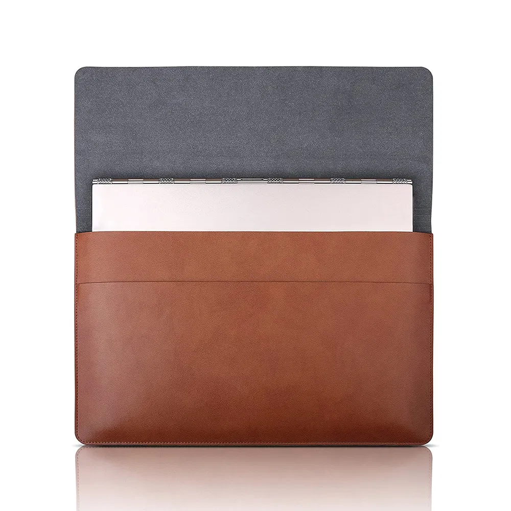 High Quality Computer Bag Faux Leather Tablet Pouch Custom Laptop Leather Sleeve
