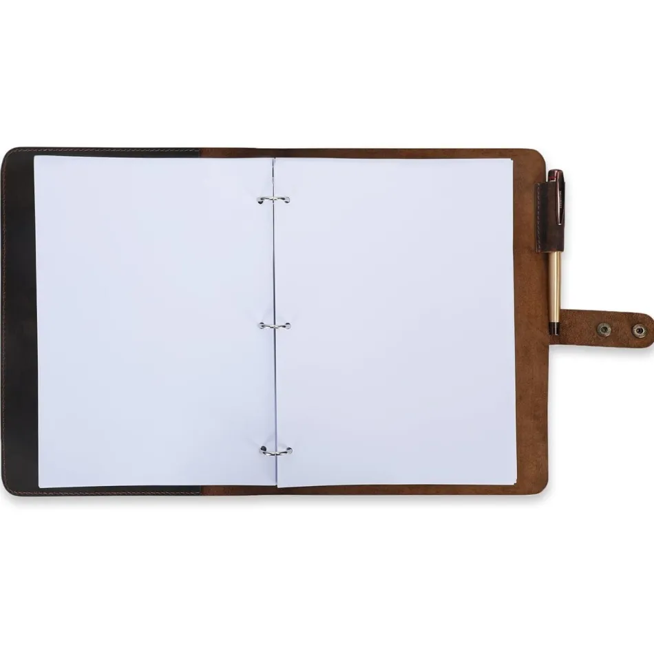 Genuine Leather Binder Inside