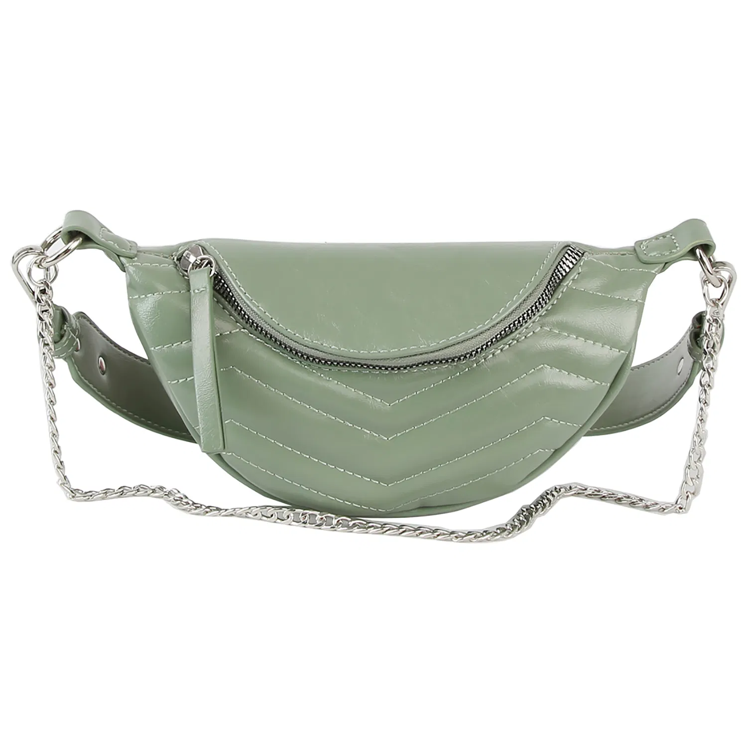 Wholesale Customization Crossbody Fanny Pack PU Leather Waterproof Sling Bags for Women Quilted Leather Waist Bags