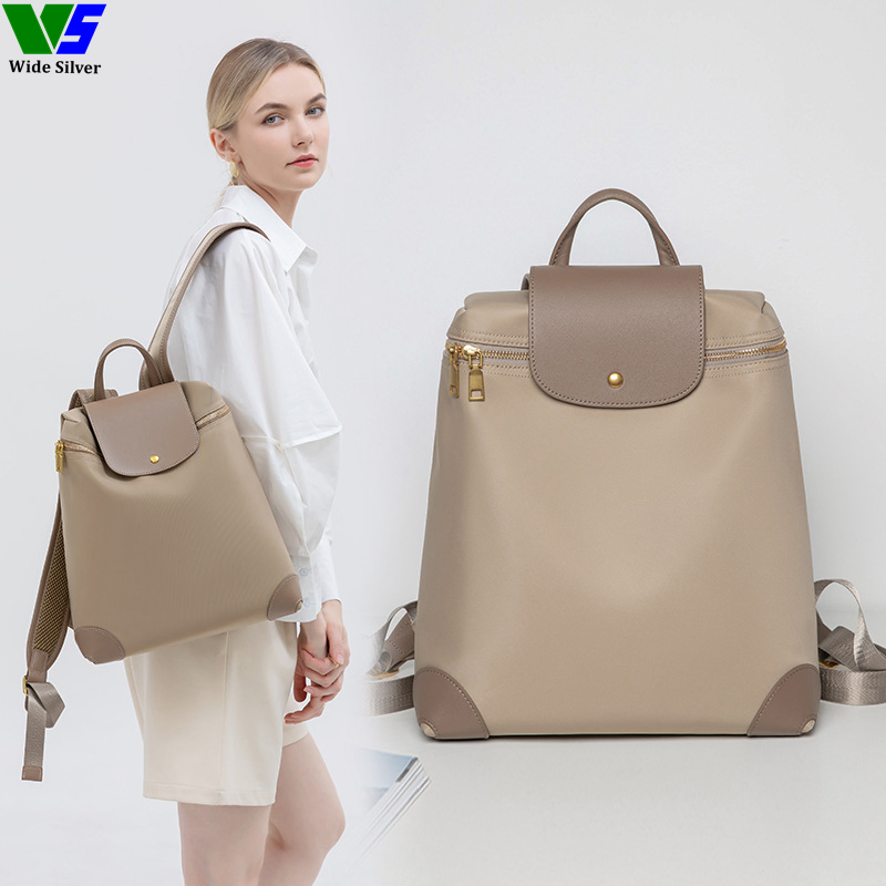 Wide Silver Favourite Stylish Casual Vegan Leather Backpacks for Woman 2024