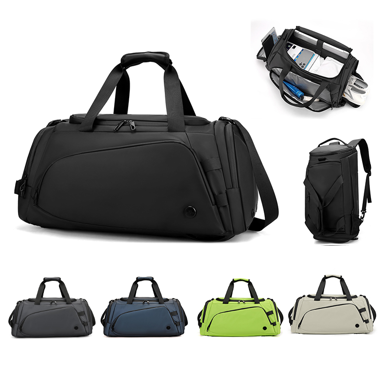 New Large Capacity PU Leather Travel Duffel Luggage Bag Custom Logo