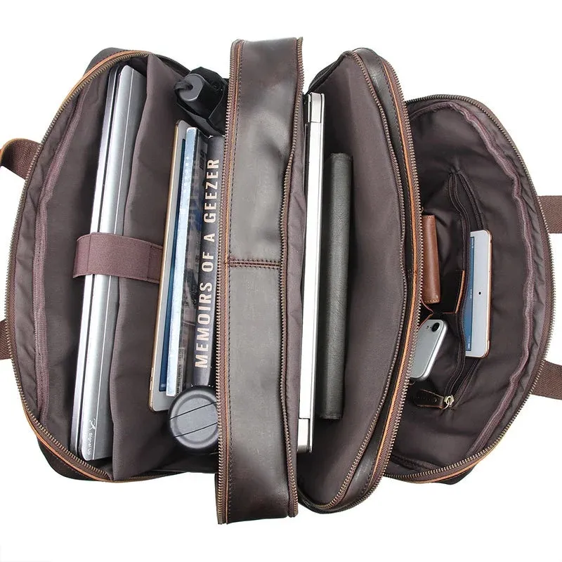 Leather Briefcase View 6