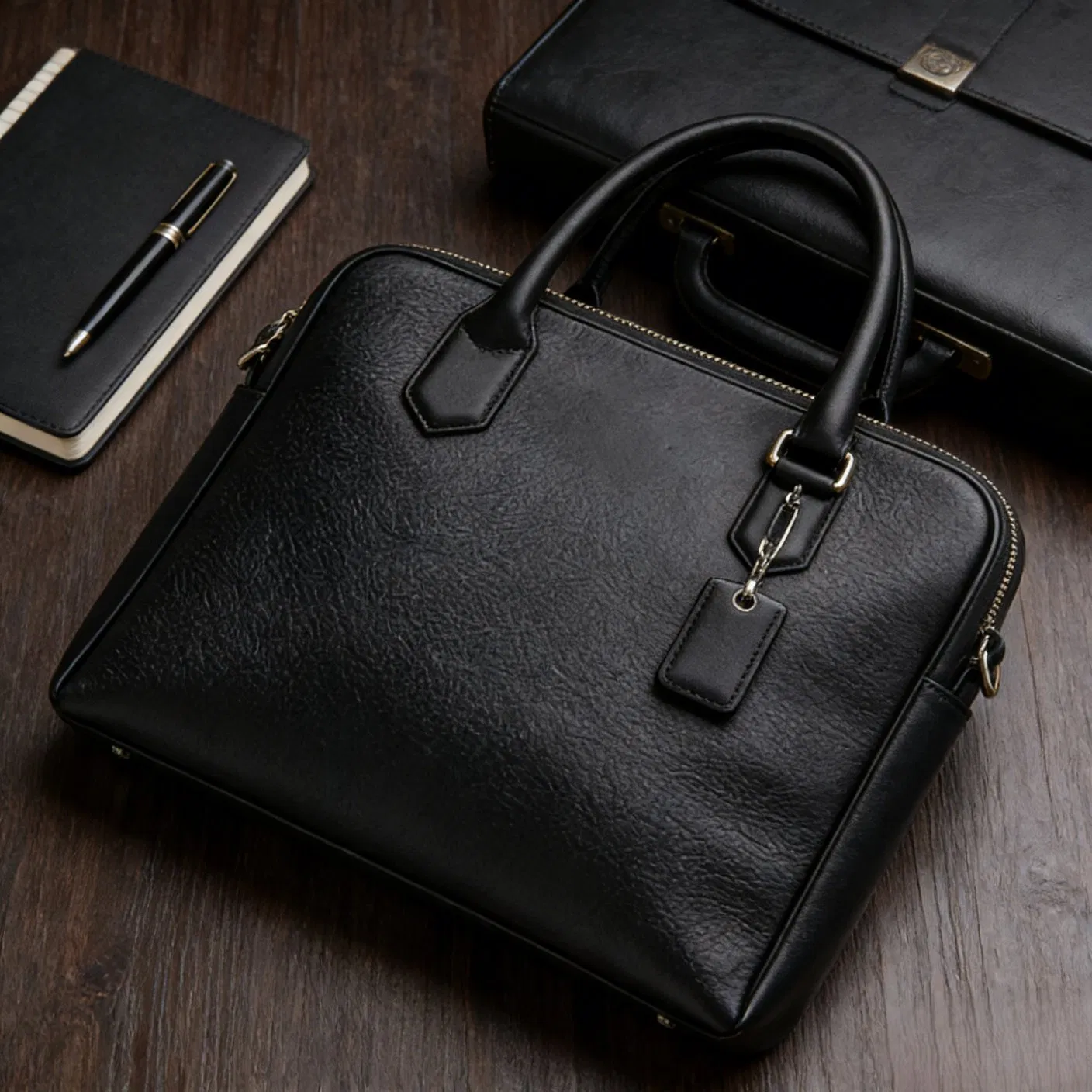 Durable Premium PU Leather Briefcase for Business and Daily Use