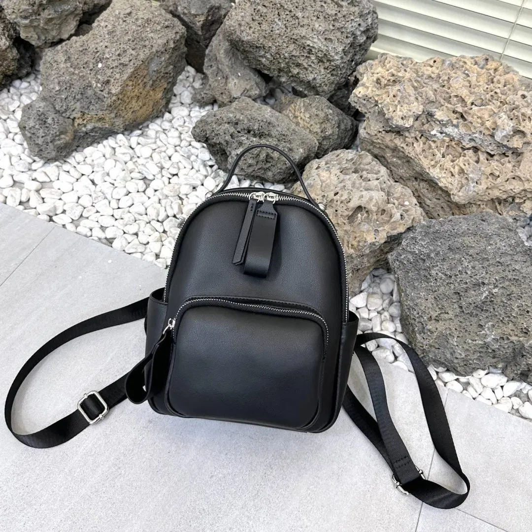 Casual Vegan Fashion Sports Travel Backpack for Ladies Made of Apple Leather