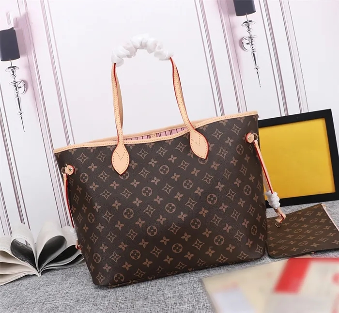 Luxury Goods Cowhide Leather Women Tote Shopping Bag Fashion Handbag Pursetravel Shoulder Bags Designer Style Bag