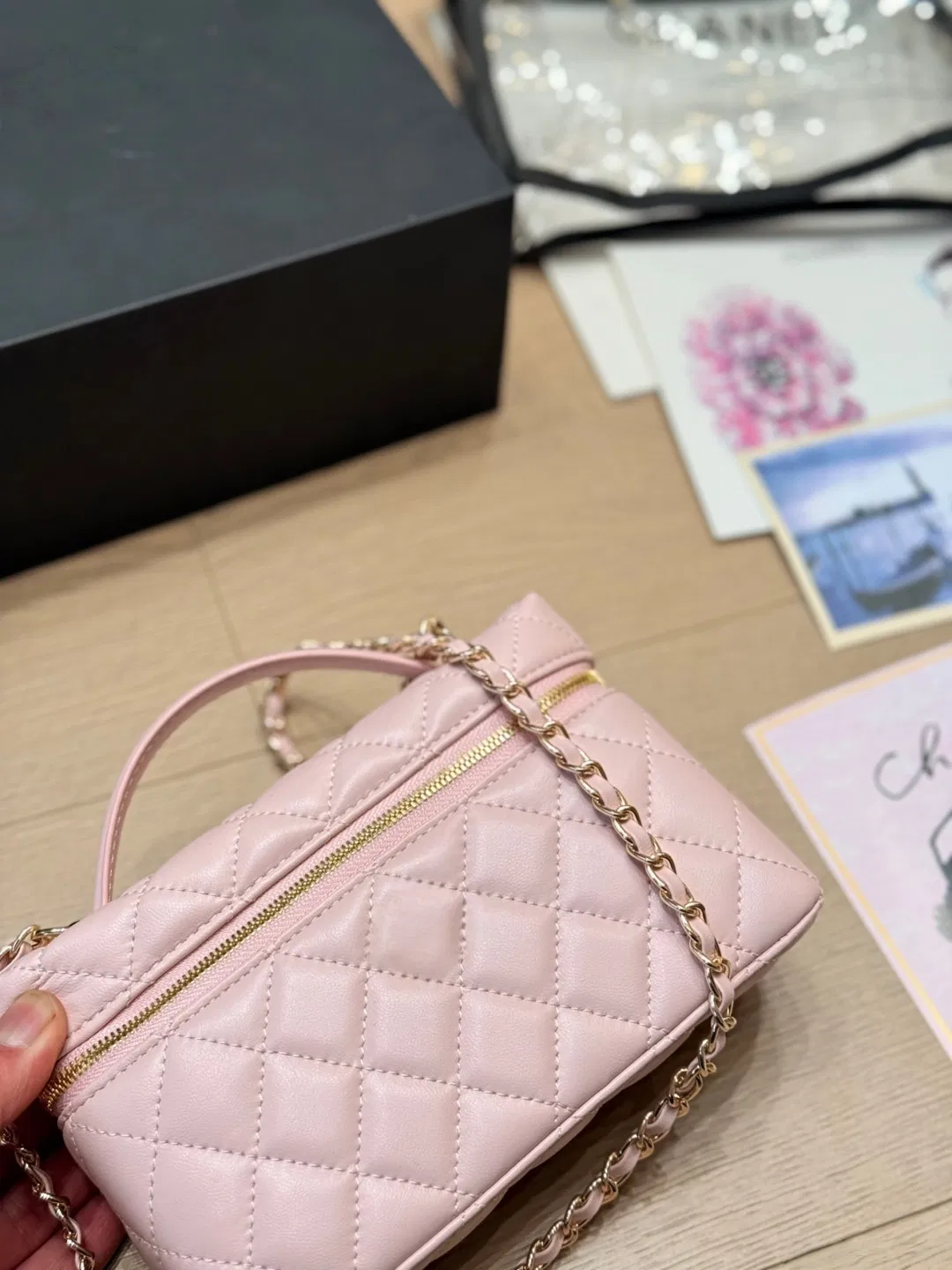 Replica Copy Handbags Women Online Store Canvas Real Leather Tote Hand Bag Genuine Leather Handbag