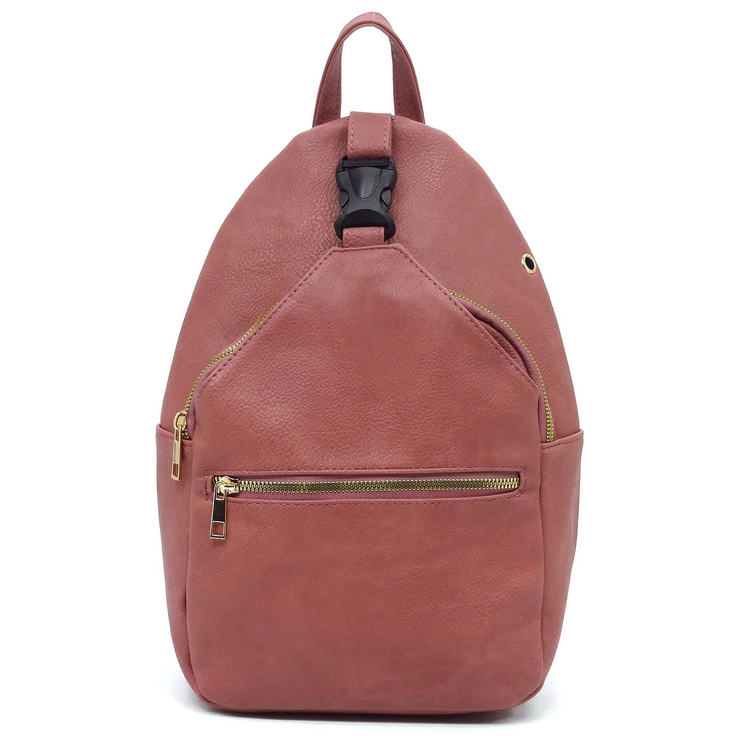 Trendy Vegan Leather Sling Backpack for Casual Sports Adventures