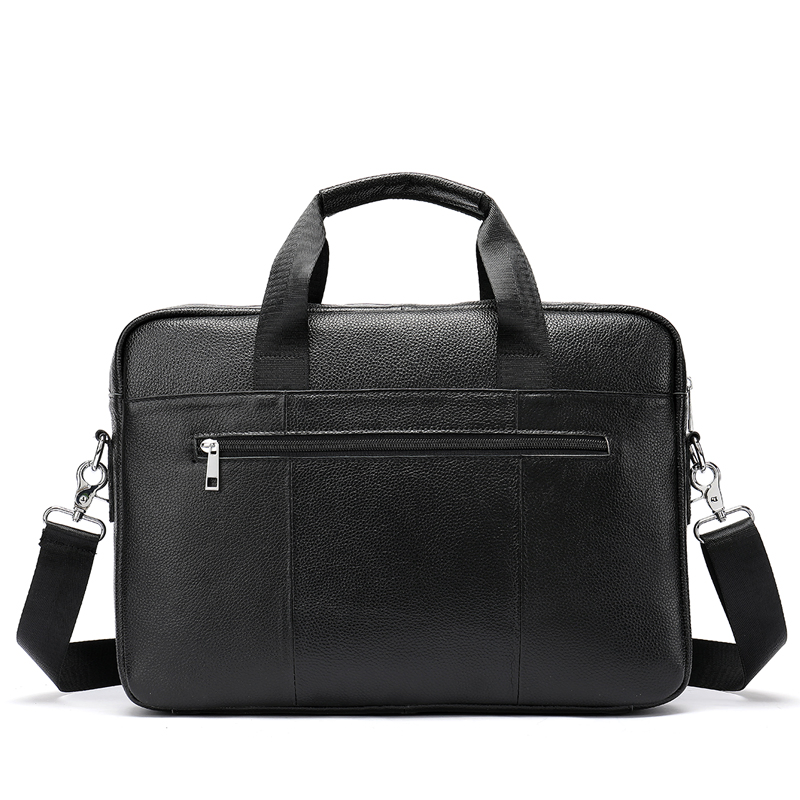 Classic Business Real Cow Leather Men Tote Bag Genuine Leather Briefcase Men Bag