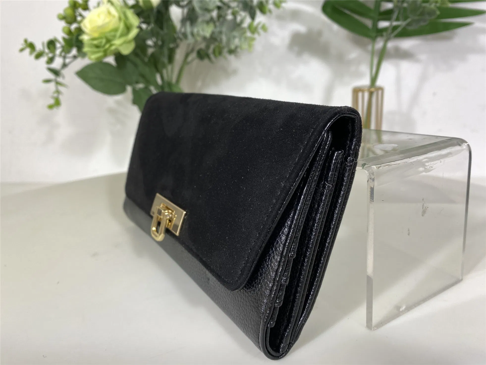 2023 Fashion Long Women PU Leather Wallet Woman Clutch Wallet Ladies Purse for Women Wholesale