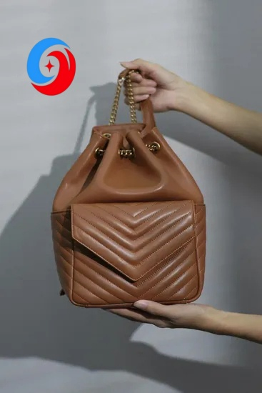 2025 New Sheepskin Backpack Versatile Commuter Drawstring Bucket Bag Large Capacity Travel Bag School Bag