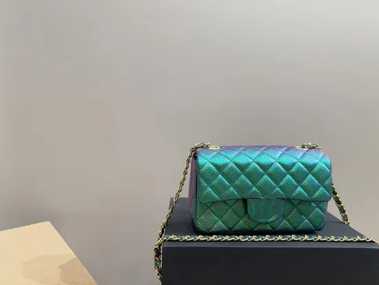 High Quality Pearlescent Sheepskin Handbag Diamond Underarm Shoulder Crossbody Bag Women's Tote Bag