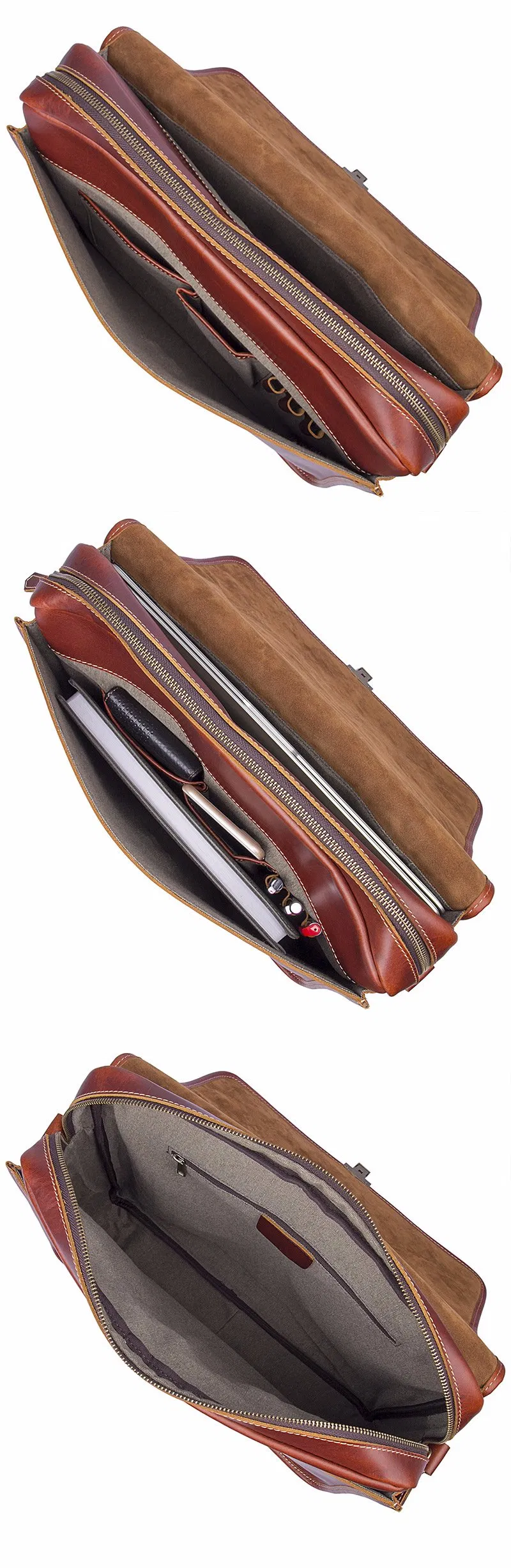Reddish Brown Laptop Bag