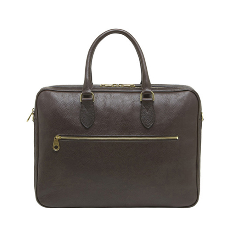 Elegant Full Grain Leather Briefcase for Business Professionals