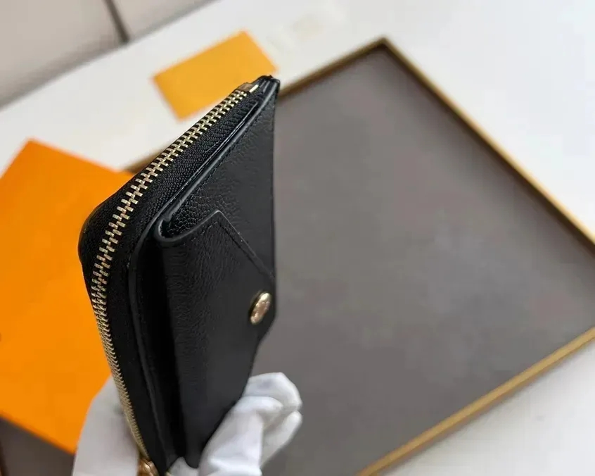 Card Holder Wallet Designer Leather Fashion Men Ladies Mini Zippy Wallets Coin Purse Bag Belt Charm Key Pouch Luxurys Purse