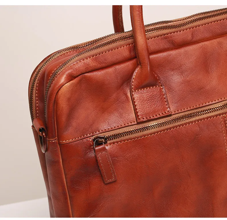 Leather Briefcase View 10