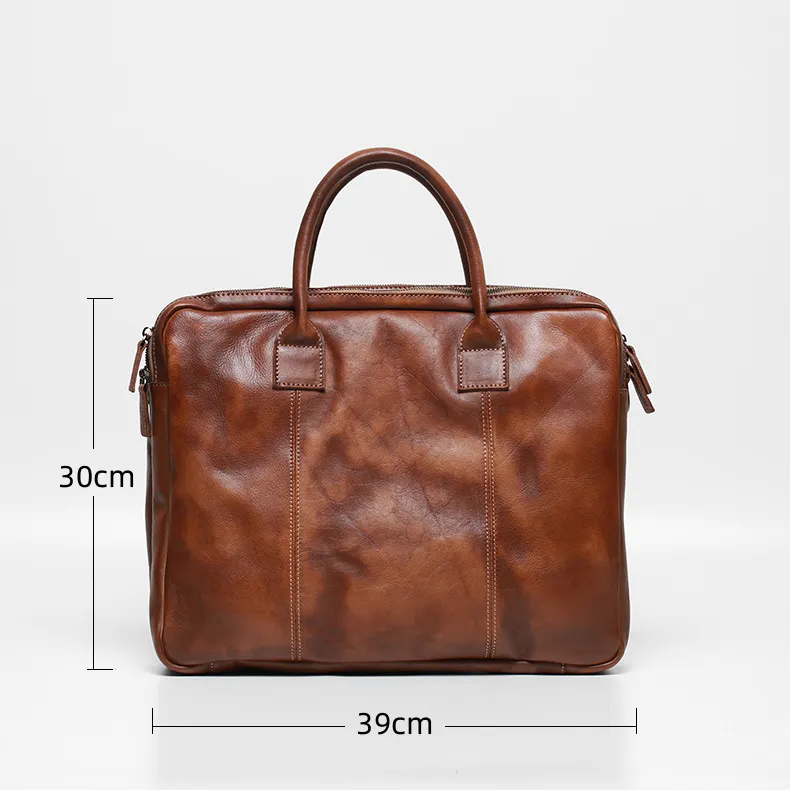 Leather Briefcase View 12