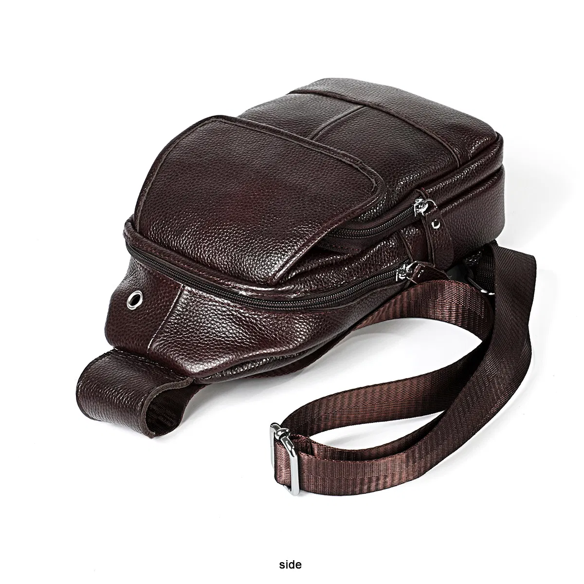Men's Bag Leather Chest Bag Casual Messenger Bag Fashion Men's Shoulder Handbag