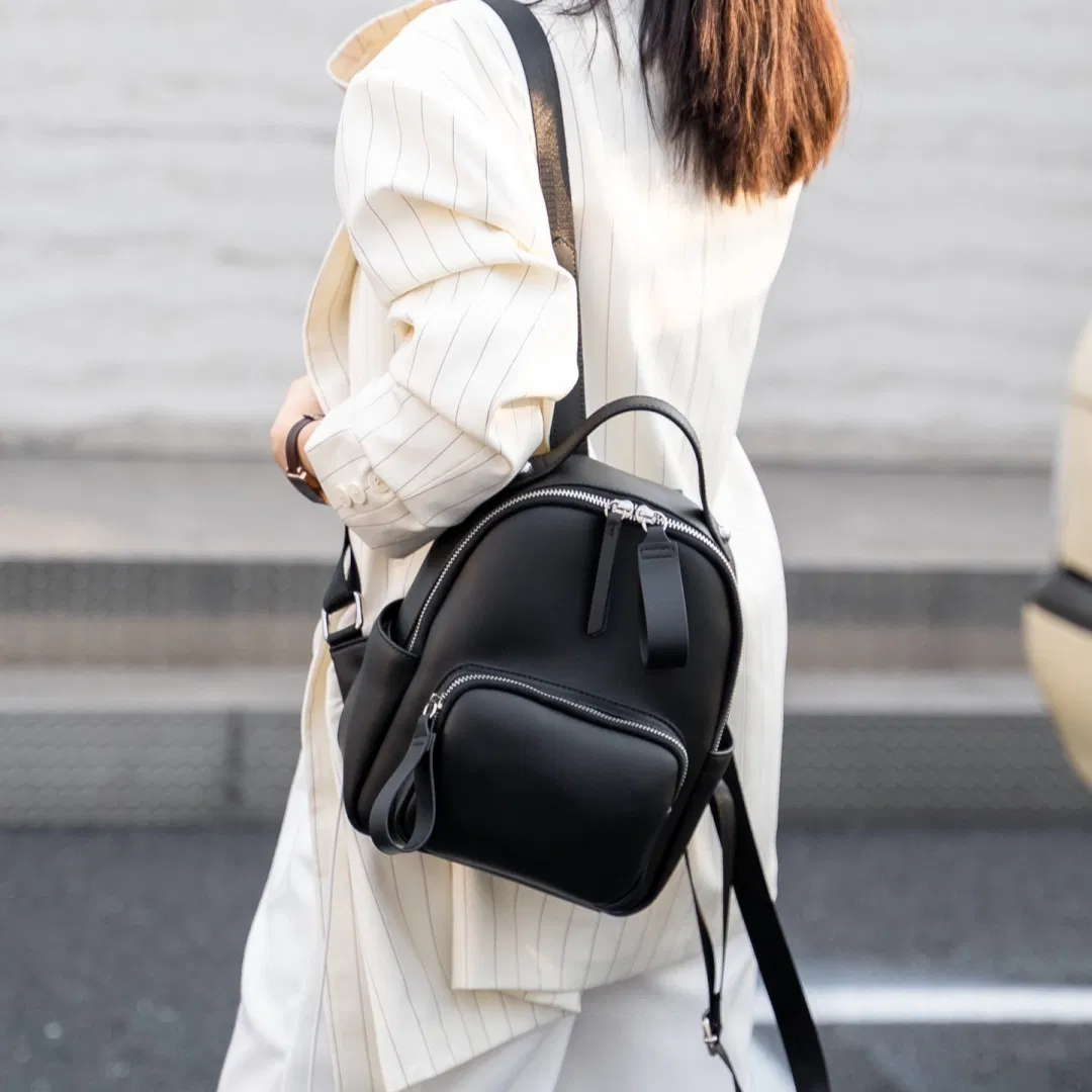 Casual Vegan Fashion Sports Travel Backpack for Ladies Made of Apple Leather