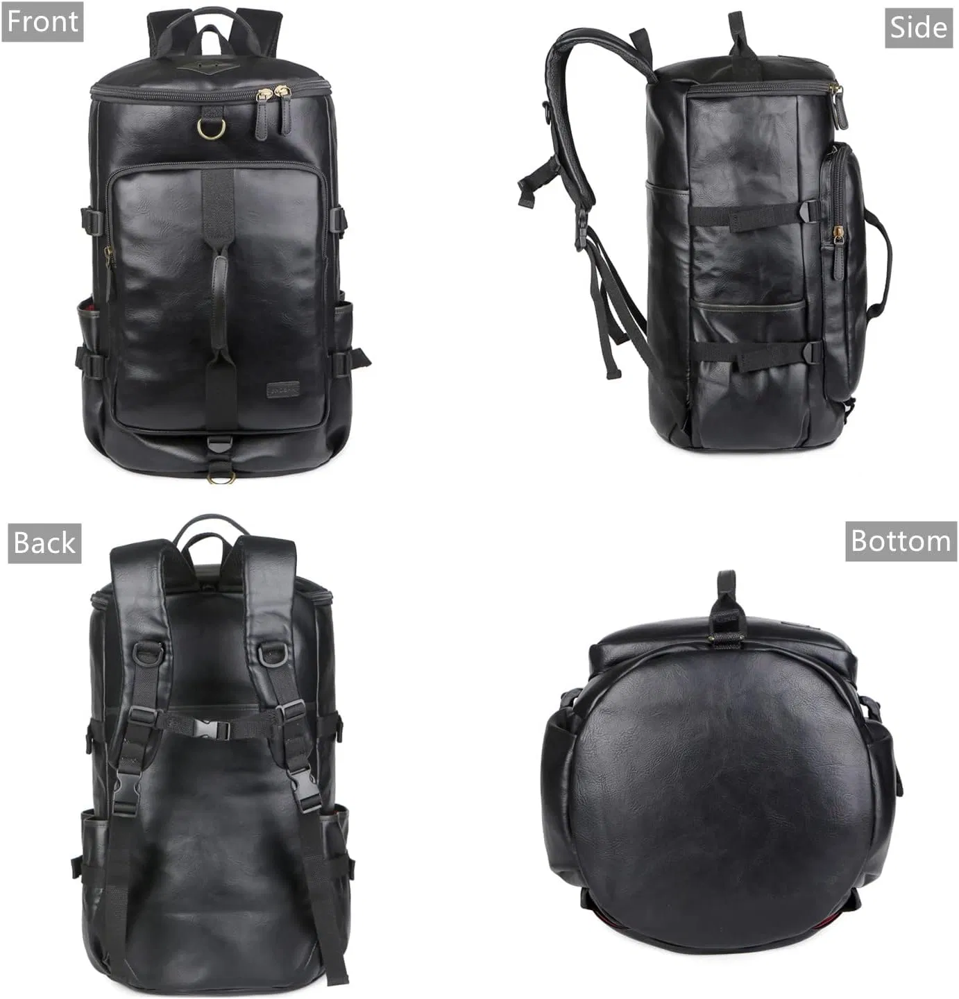 Hybrid Bag Stylish Vegan Leather Travel Duffel Tote Bag Backpack Hybrid Travel