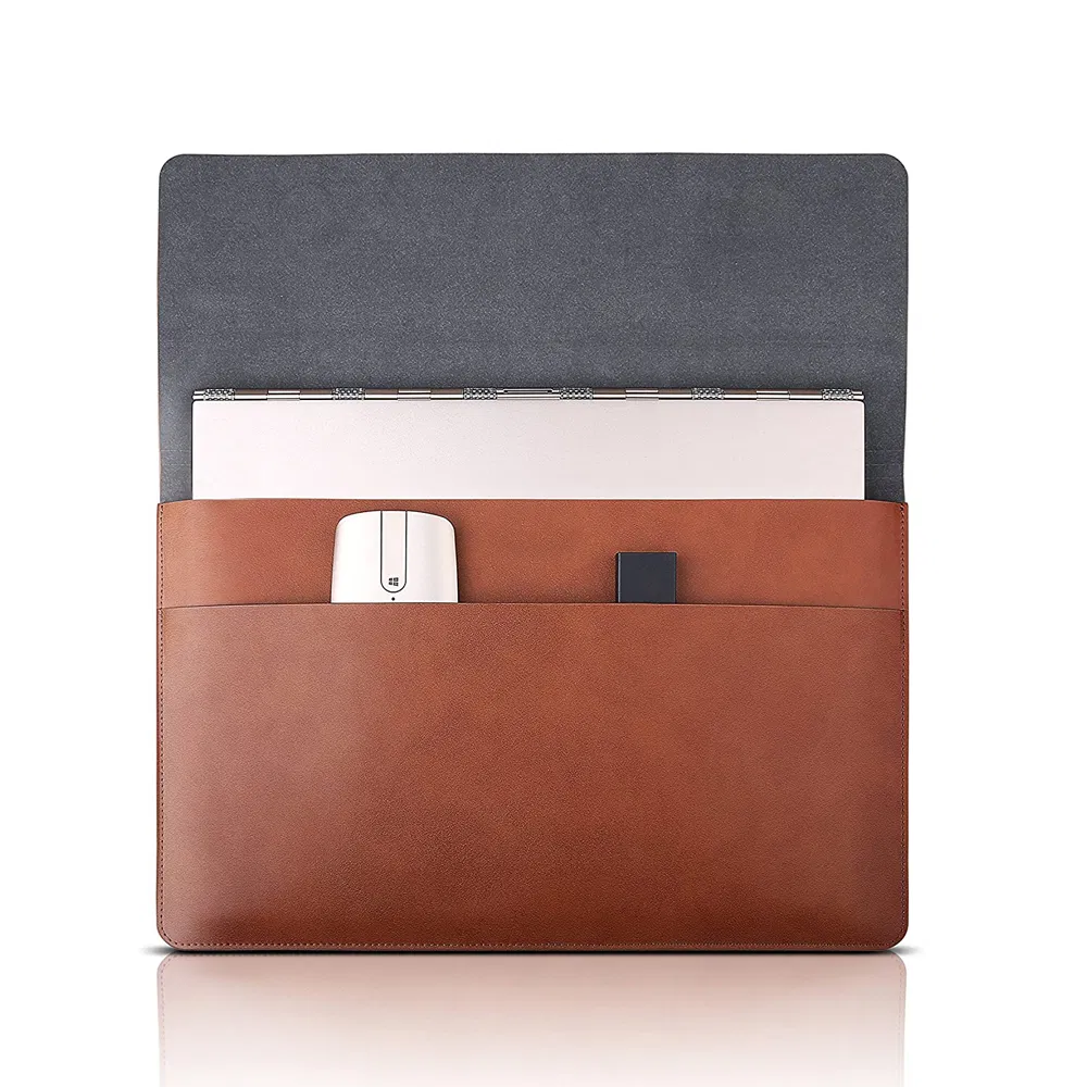 High Quality Computer Bag Faux Leather Tablet Pouch Custom Laptop Leather Sleeve