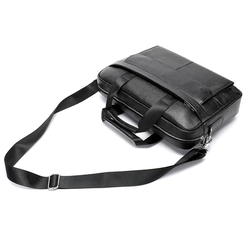 Classic Business Real Cow Leather Men Tote Bag Genuine Leather Briefcase Men Bag