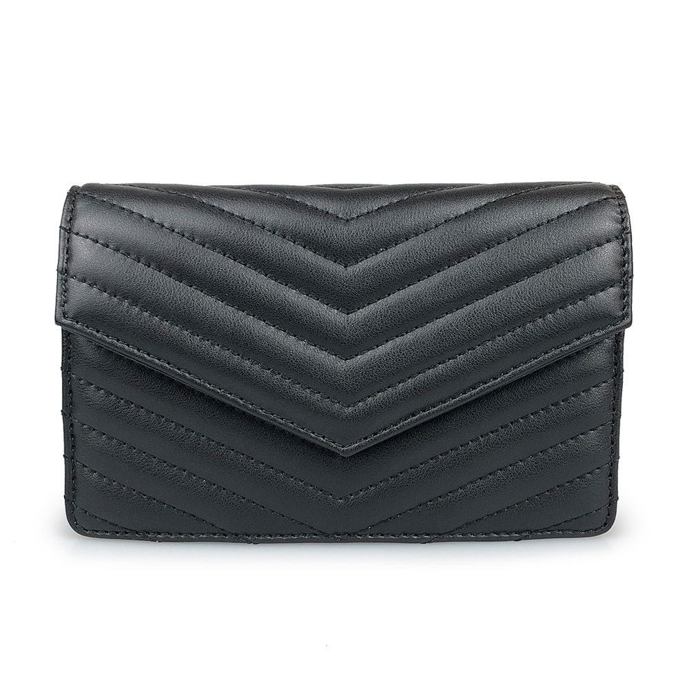 Lady Small Crossbody Bag Genuine Goat Skin Leather Embroidery Clutch Bag