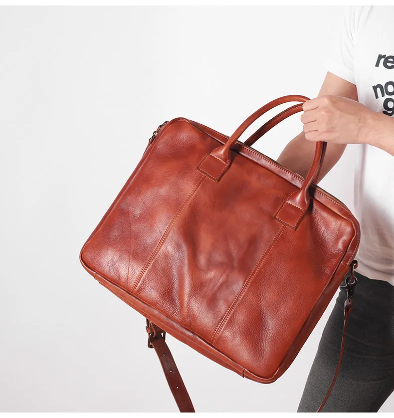 Leather Briefcase View 2