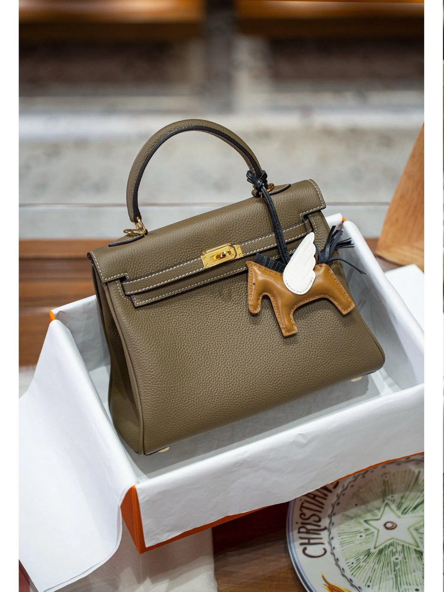 Soft Kelly Bag Genuine Leather 100% Cowhide Top Quality Woman Handbag