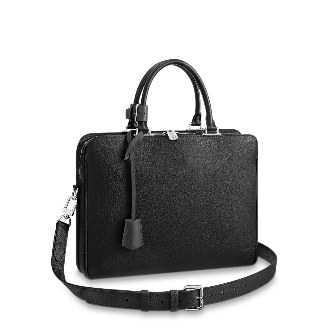 Custom Logo Leather Fashion Briefcase Men Business Briefcase Computer Business Laptop Messenger Bag Laptop Briefcase