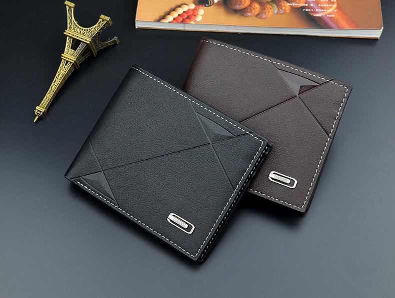High Quality Fashion Men Business Wallet Multi-Functional PU Leather Coin Purse Portable Credit Card Holder Short Clutch Handbag Wallet Purse Wholesale