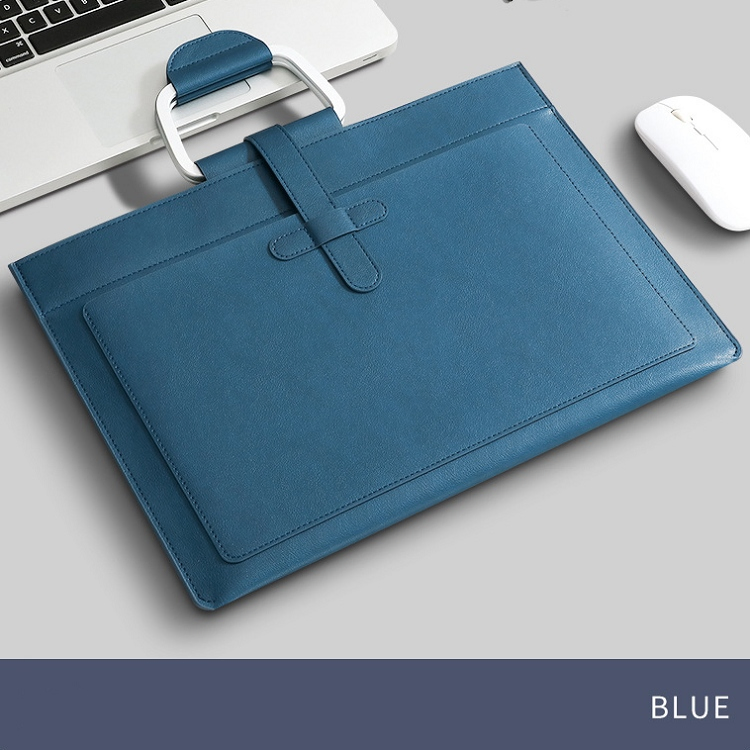 Waterproof Leather Document Holder Custom Logo File Folder Bag with Handle